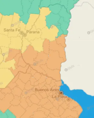 alerta amrilla y naranja