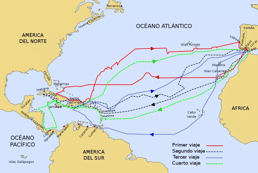 VIAJES DE CRISTOBAL COLON