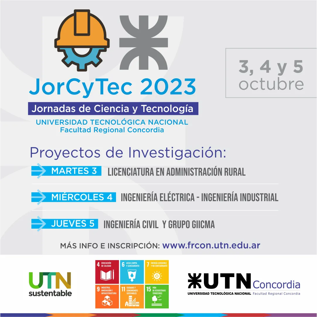 FLYER JORNADAS TECNICAS UTN - SEP 2023