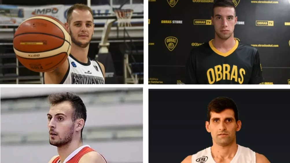 Arriba Matías Sesto y Santiago Yaskulka Abajo Tomás Pereyra y Rafael Banegas Reyes