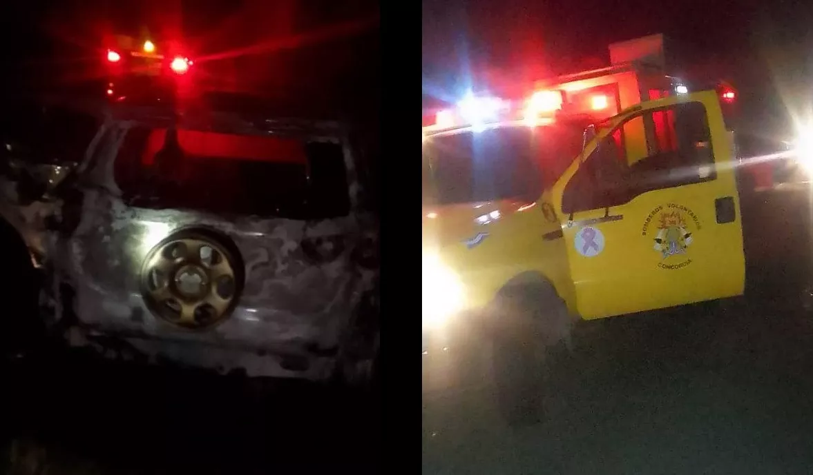 Incendio en vehículo