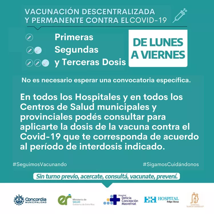 VACUNACIÓN DESCENTRALIZADA Y PERMANENTE CONTRA EL COVID-19