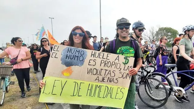 Victoria, Rosario, Humedales, Protesta 2