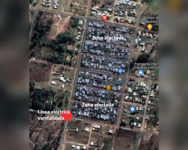 Vandalismo en barrio San Pantaleón