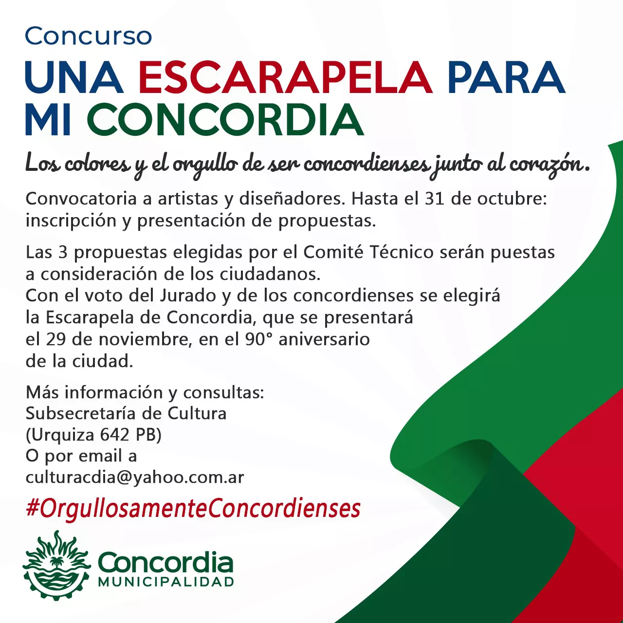 UNA ESCARAPELA PARA MI CONCORDIA