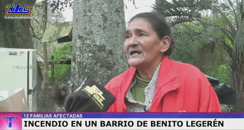 Incendio en barrio San Cayetano_