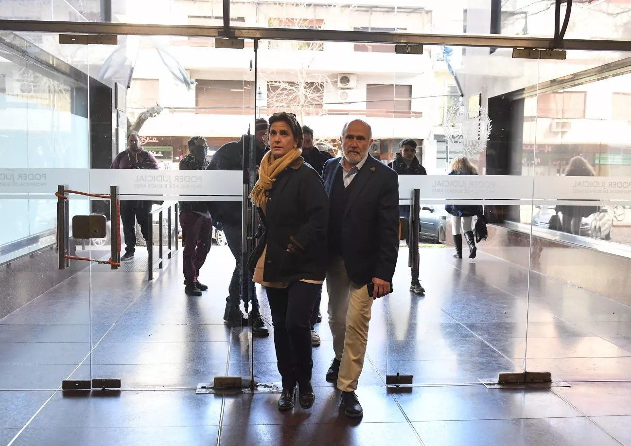 Irene Hurtig entró a los tribunales de San Isidro antes de las 14