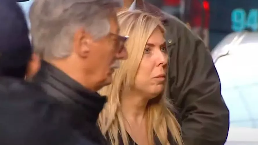 1 María Eugenia Cauchetti y Eduardo Taiano, esta mañana en Recoleta