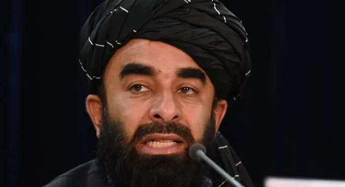 Zabihullah Mujahid, portavoz de los talibanes.