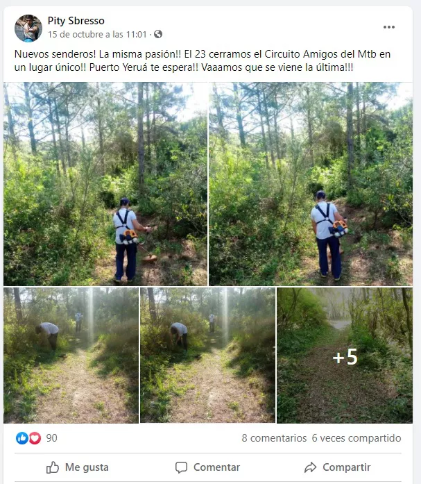 posteo facebook - selva en galería