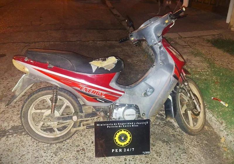 Delincuente Con Frondoso Prontuario Cinchaba Una Moto Era Robada E