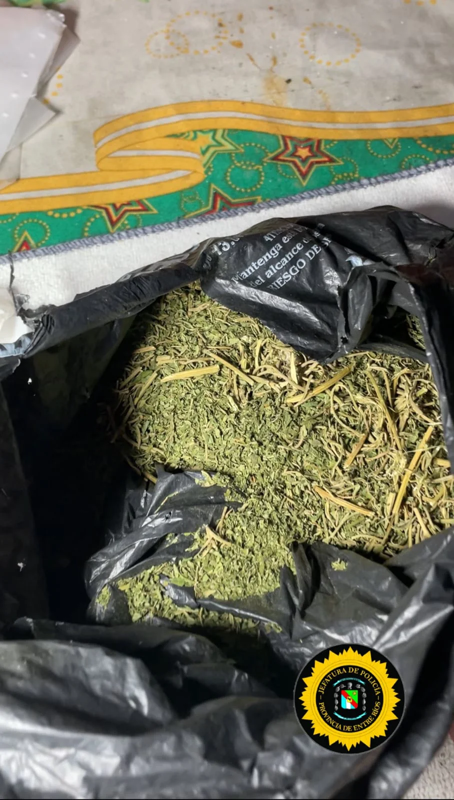 Allanamiento por amenazas termina con secuestro de marihuana y un detenido