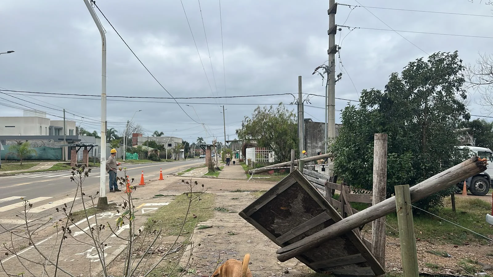 Villa Zorraquín fue el sector más afectado por el temporal y todavía queda entre un 10% y un 15% sin energía