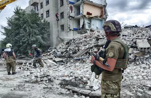 Ucrania, bombardeo