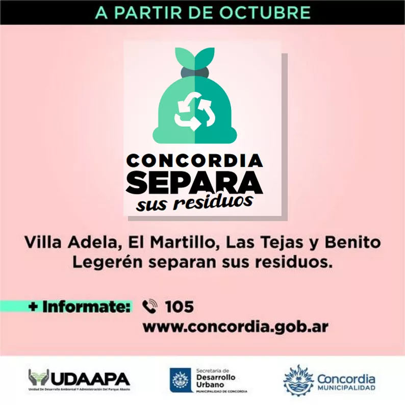 concordia separa sus residuos