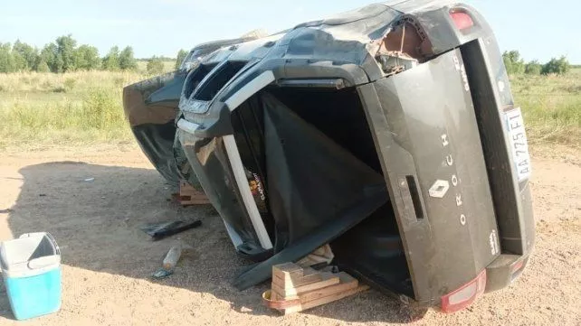 Un hombre murió en un vuelco en Ibucuy