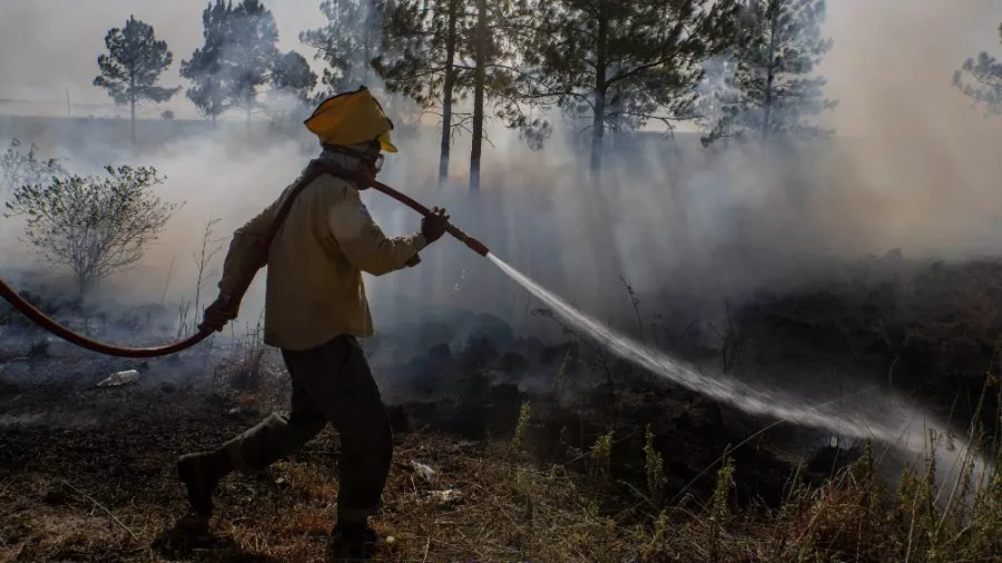 Persisten ocho focos de incendio activos en Corrientes 01