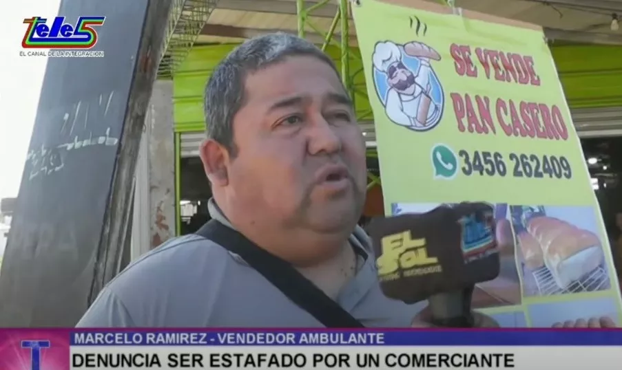 Panadero estafado
