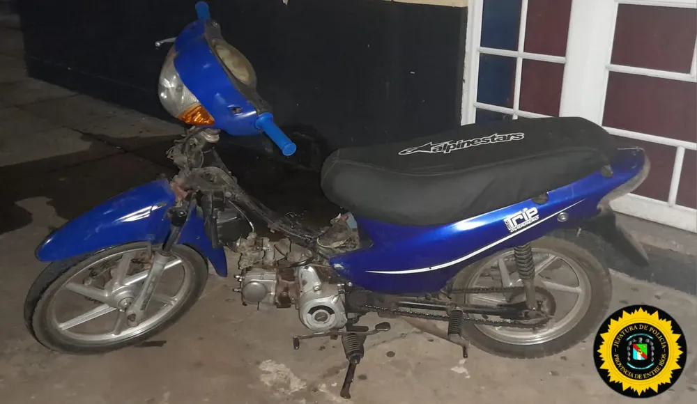 Motocicleta secuestrada