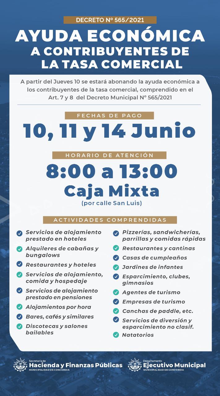 medidas alivio fiscal - pago ayuda economica