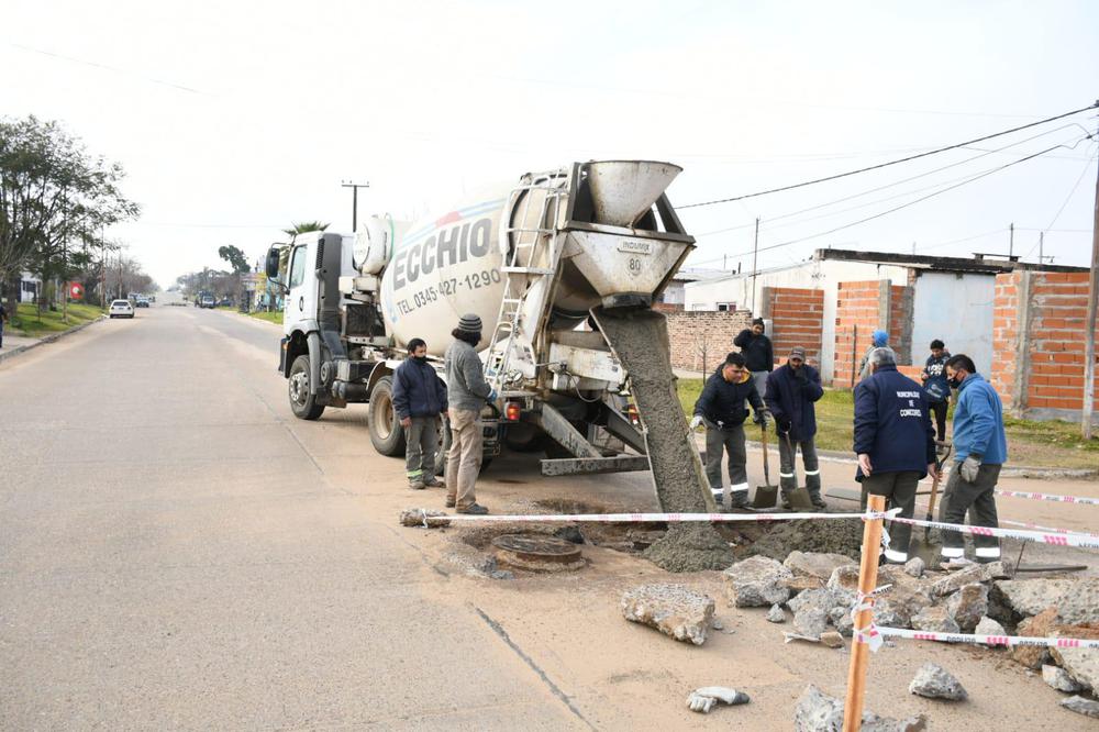 La municipalidad continúa realizando obras en toda la ciudad