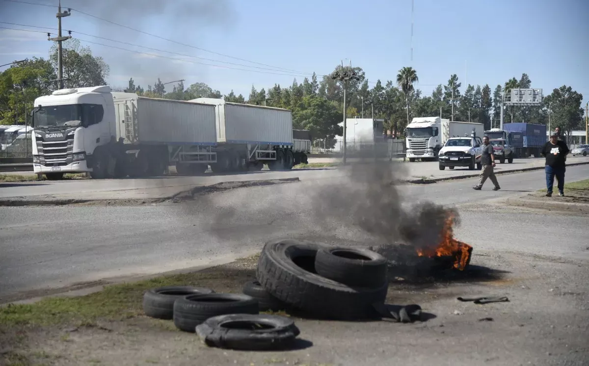 Protesta de camioneros