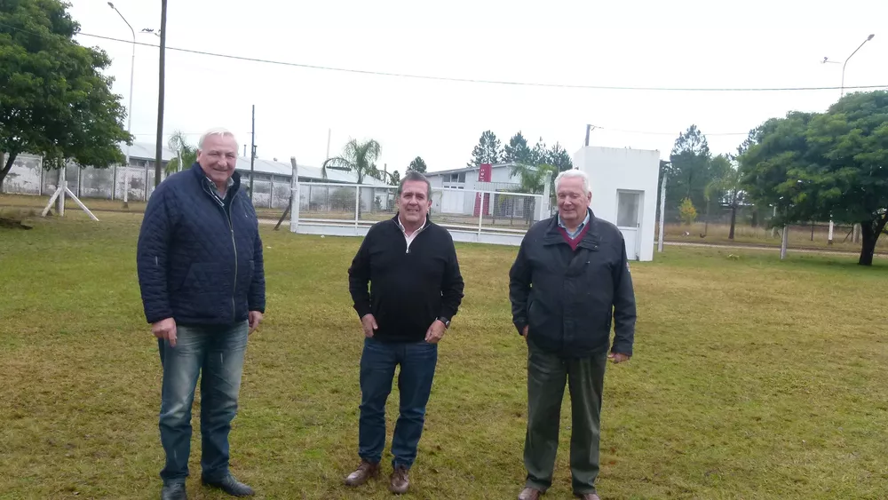 Follonier, Chagas y Sánchez en la recorrida por el Parque Industrial