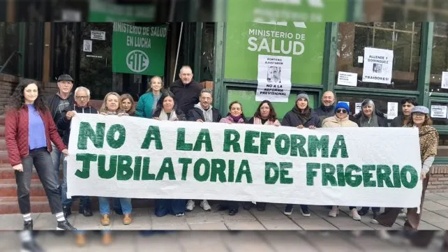 ATE protestó frente a Salud contra la reforma previsional