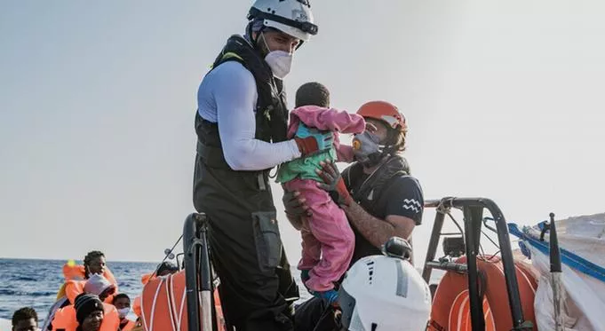 rescate en el mediterraneo