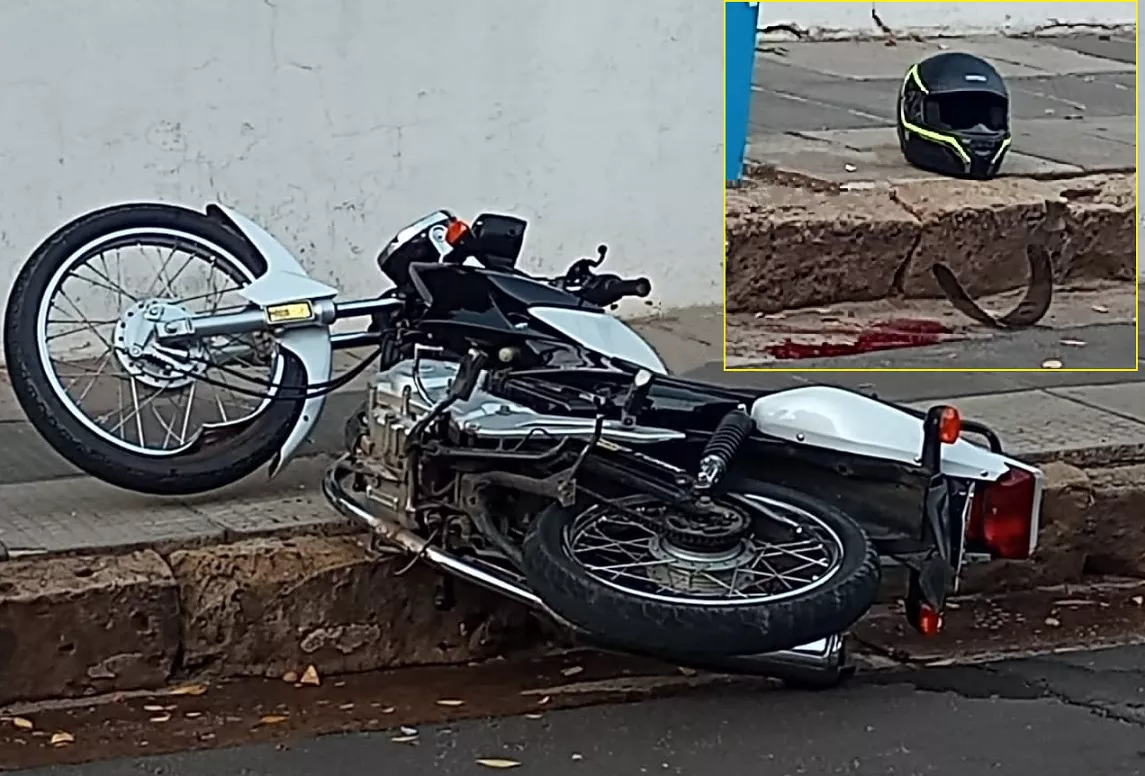 Grave accidente en moto