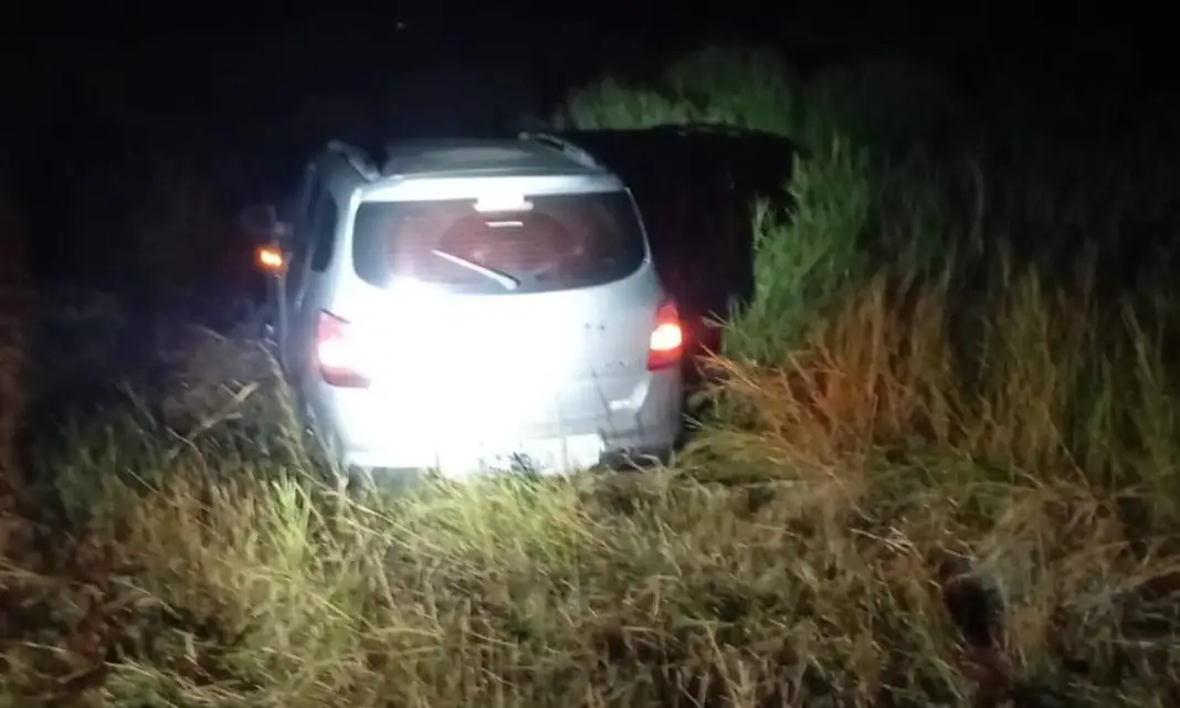 Viajaba de Buenos Aires a Misiones, agarró un pozo y despistó en la autovía