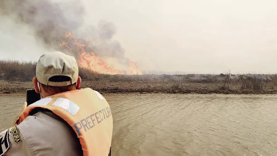 Incendio islas Delta