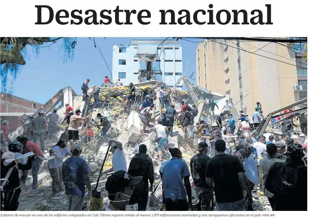 desastre nacional