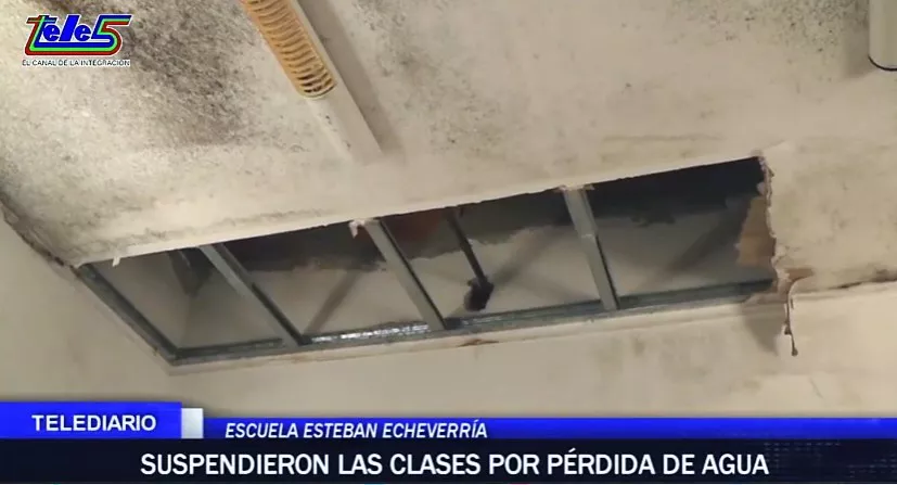 Pérdida de agua en escuela Esteban Echeverría_02