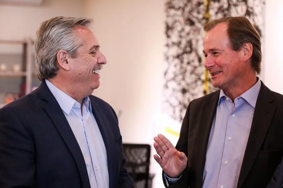 Alberto Fernández y Gustavo Bordet