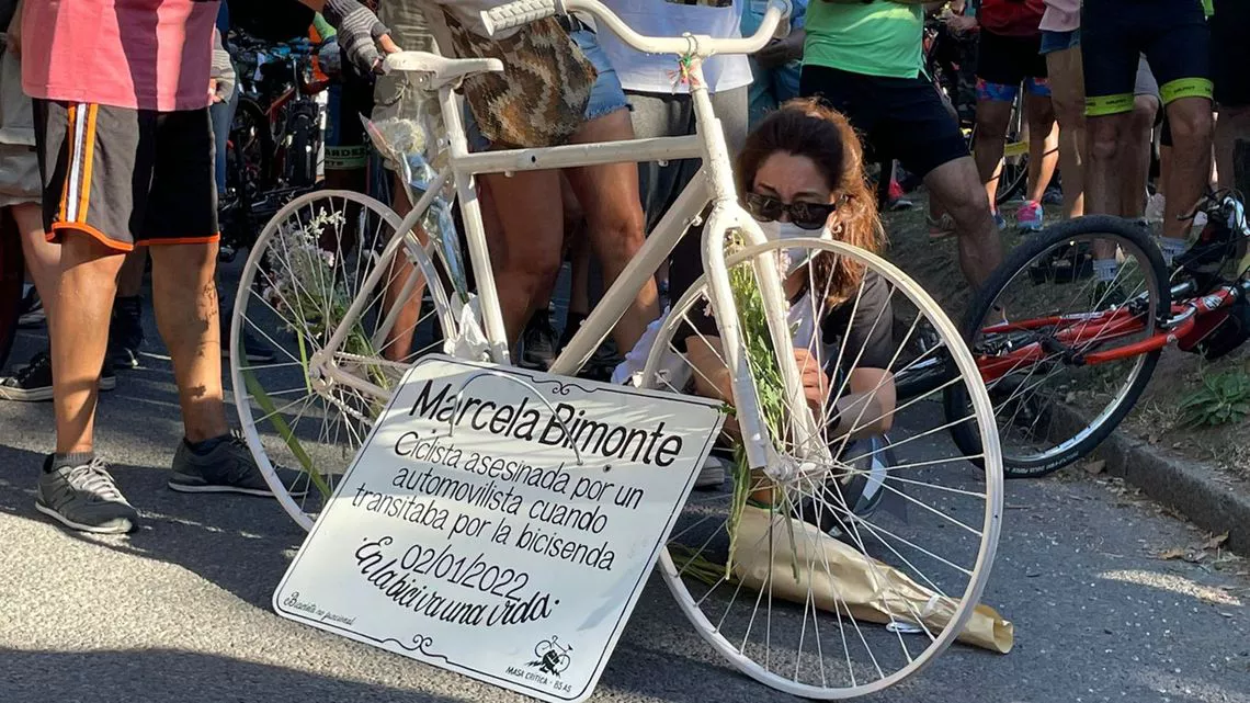 Ciclista asesinada