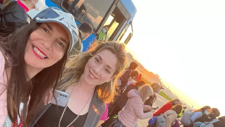 La diputada Karina Bachey y la abogada Brenda Salva