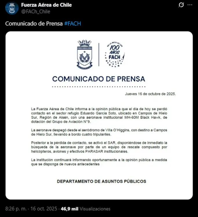 el-comunicado-de-la-fuera-aerea-de-chile-foto-xfachchile-GSL5HPRKLBGJ5JPG75STG2R7AE