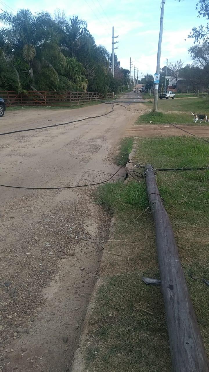Postes caídos