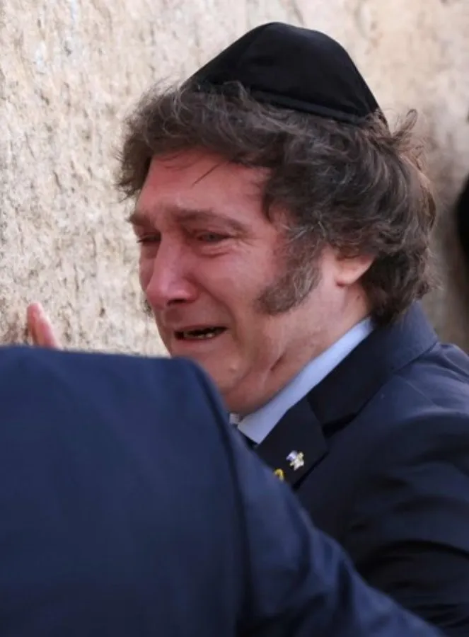 milei muro de los lamentos