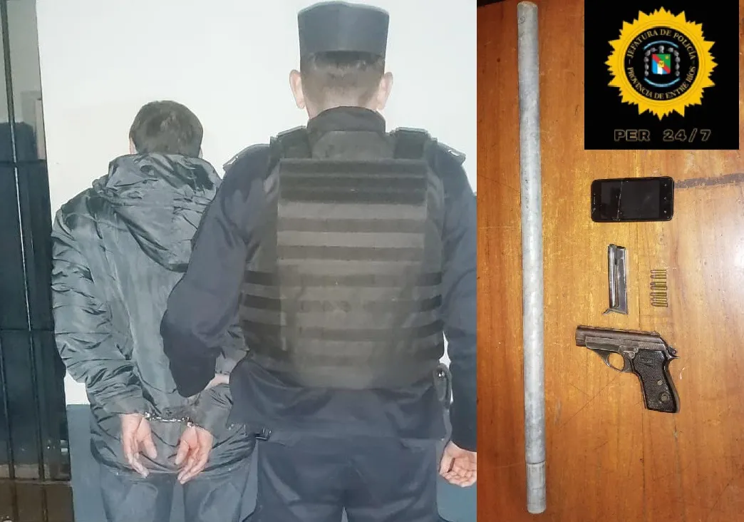 agresor detenido