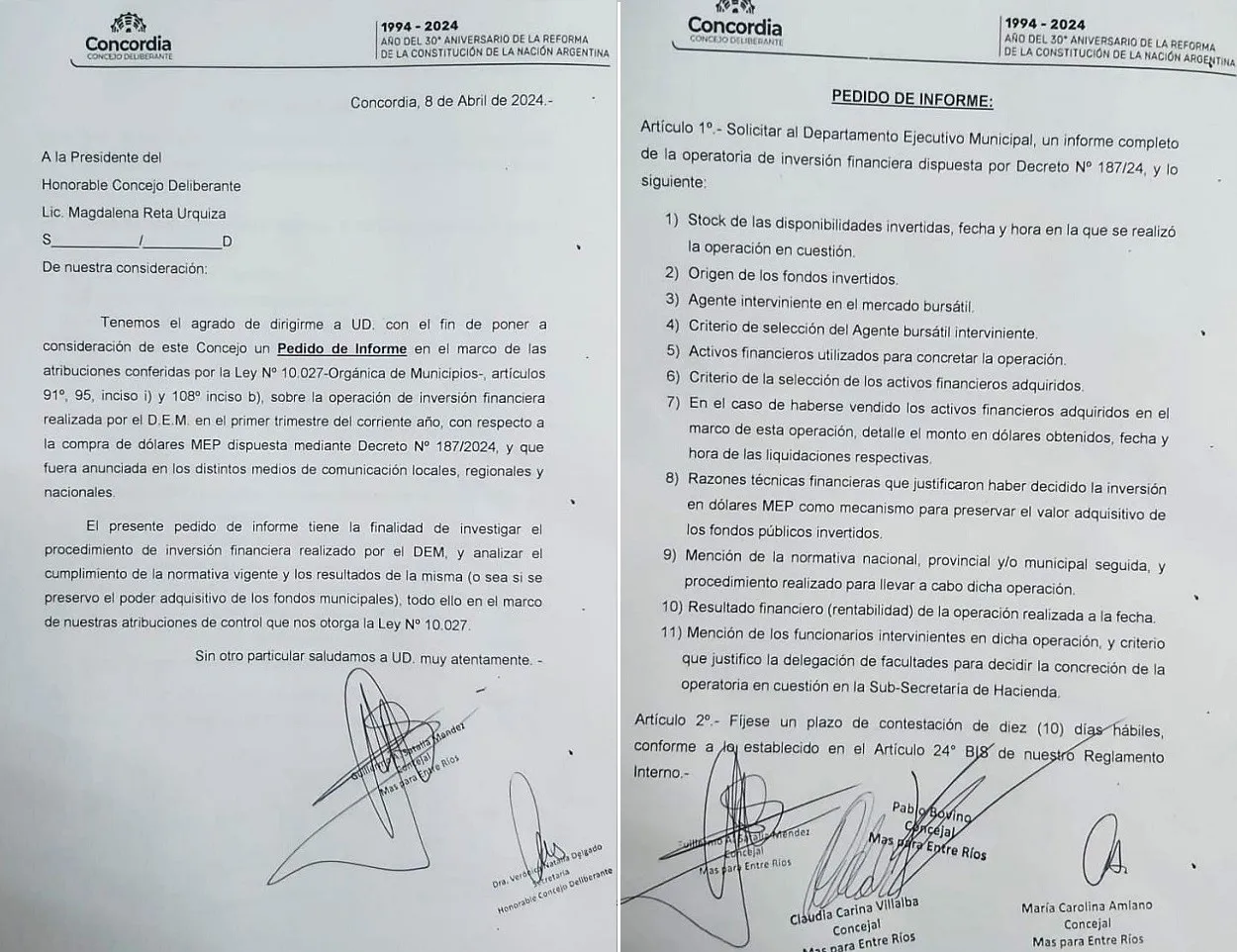 pedido de informe 1 y 2