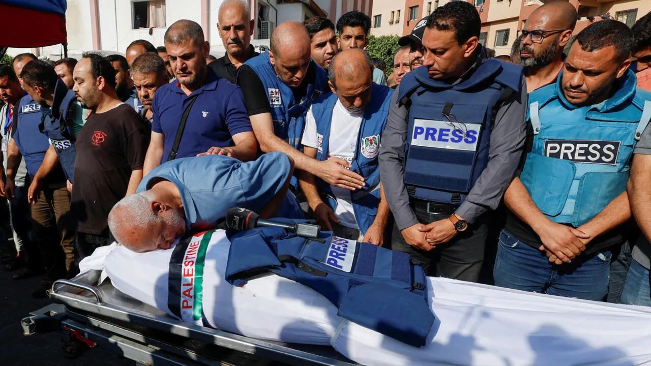 periodistas gaza