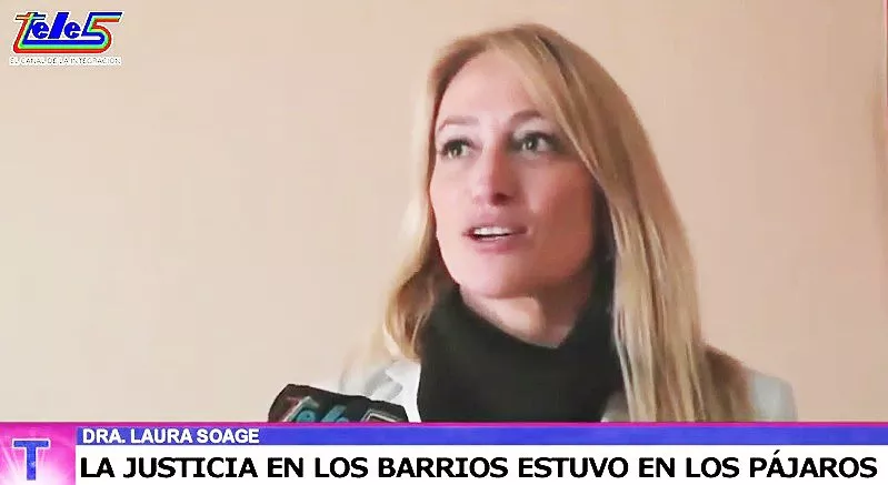 Laura Soage, la justicia va a los barrios