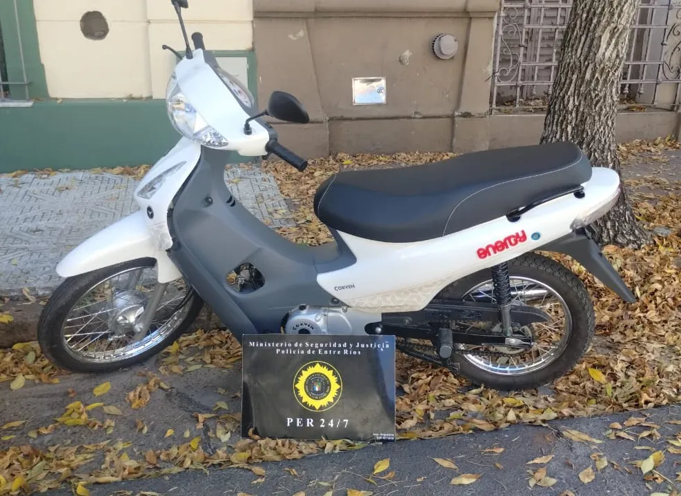 robo moto flagrancia