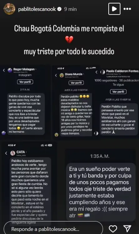 el-mensaje-de-pablo-lescano-tras-los-incidentes-en-un-show-de-damas-gratis-en-colombia-foto-captura-de-instagram-4HQNPSFRDRCT7HLNHIZF3TVI7I