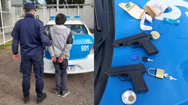Paraná, pistolas de juguete