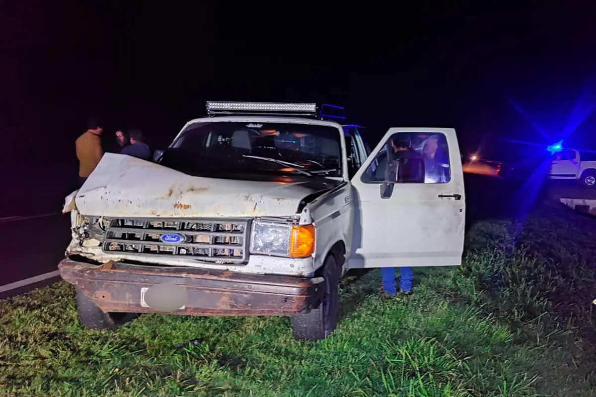 Murió una joven tras choque entre camioneta y moto sobre Ruta 12, en Nogoyá