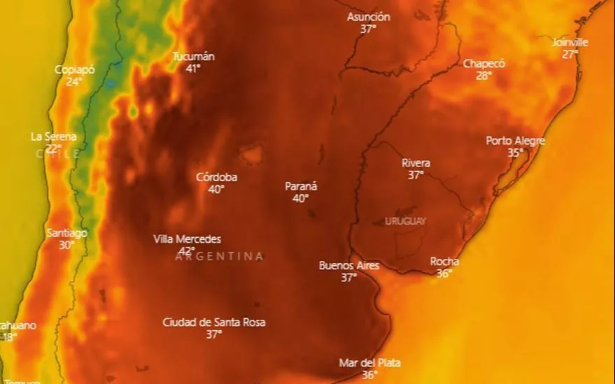 OLA DE CALOR - Alerta roja