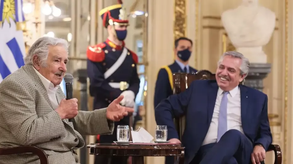 Pepe Mujica y Alberto Fernández